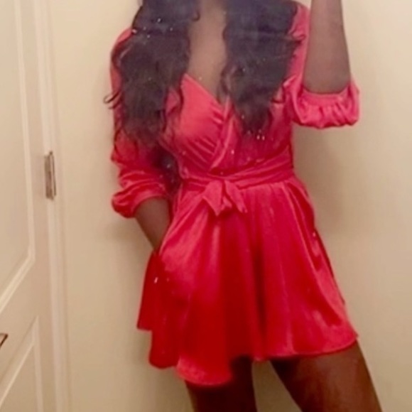 ZARA Satin Effect Bow Jumpsuit/Romper - Picture 4 of 5